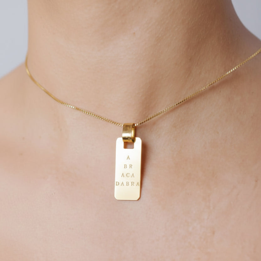 Abracadabra Pendant - Gold