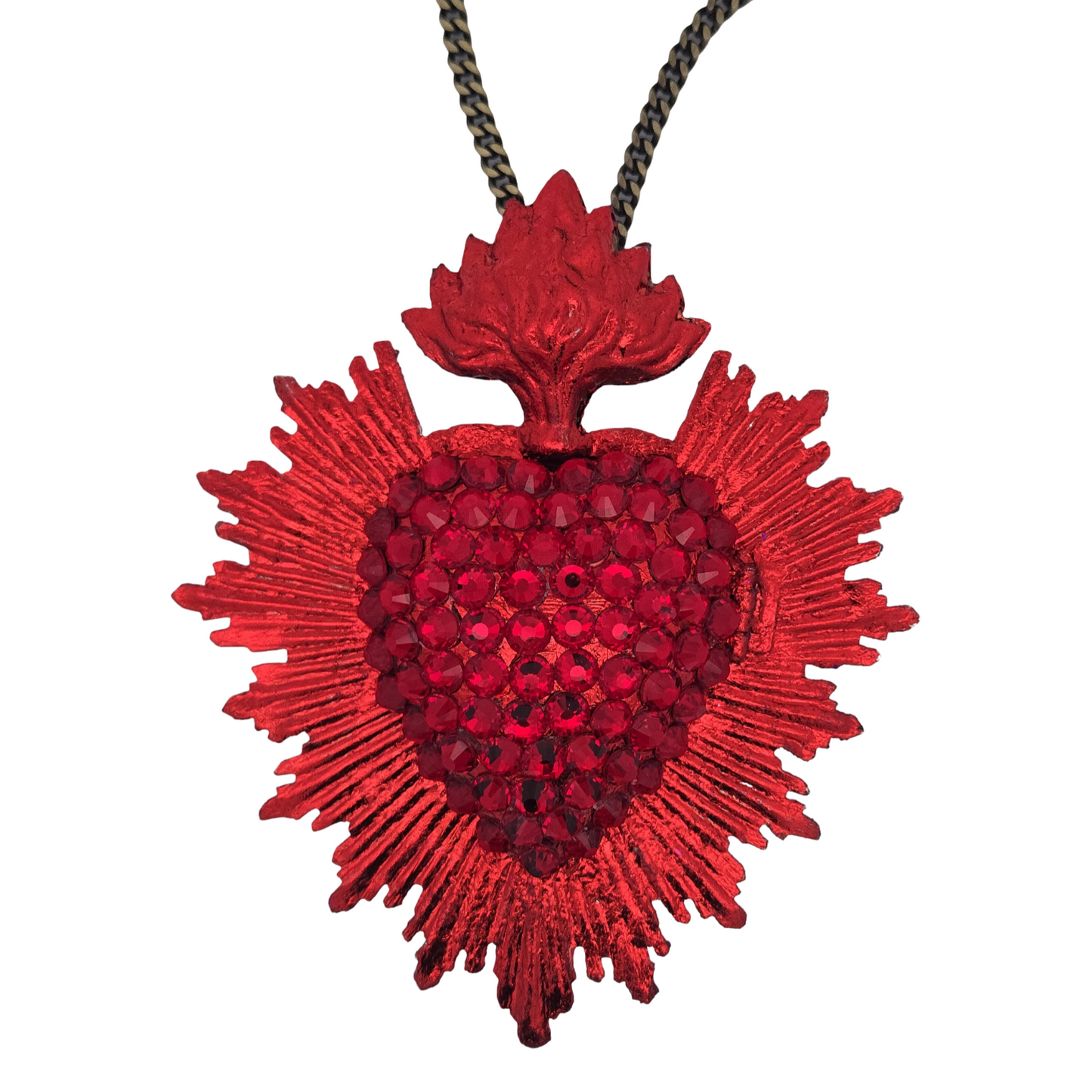 Crystal Heart Necklaces With Lockets