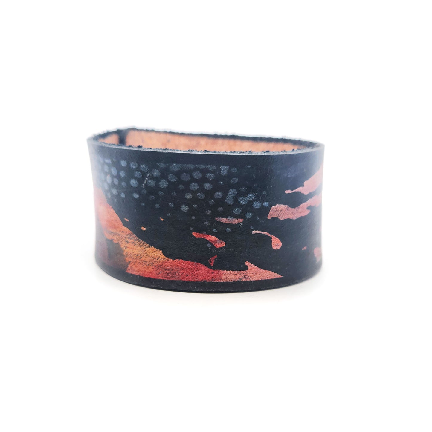 Wide Dali Leather Bracelet