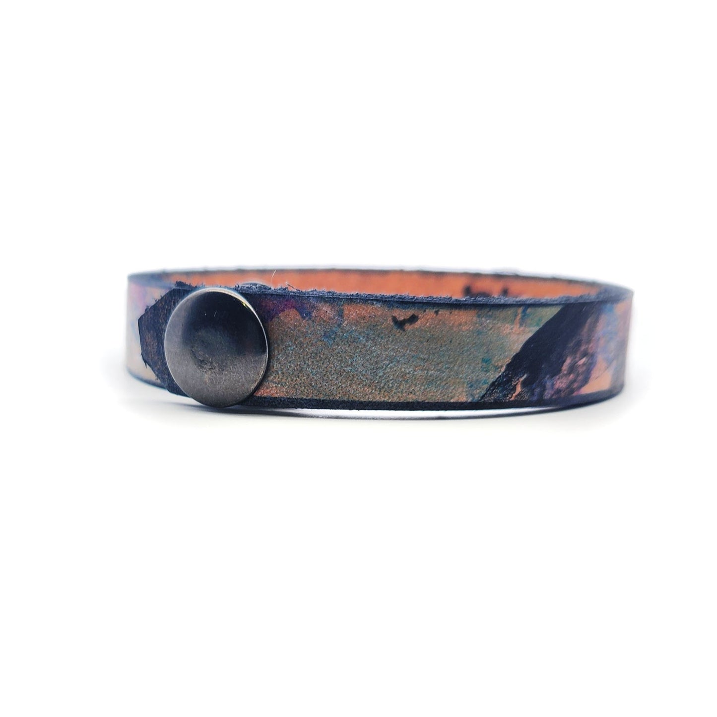 1/2" Purple Leather Bracelet