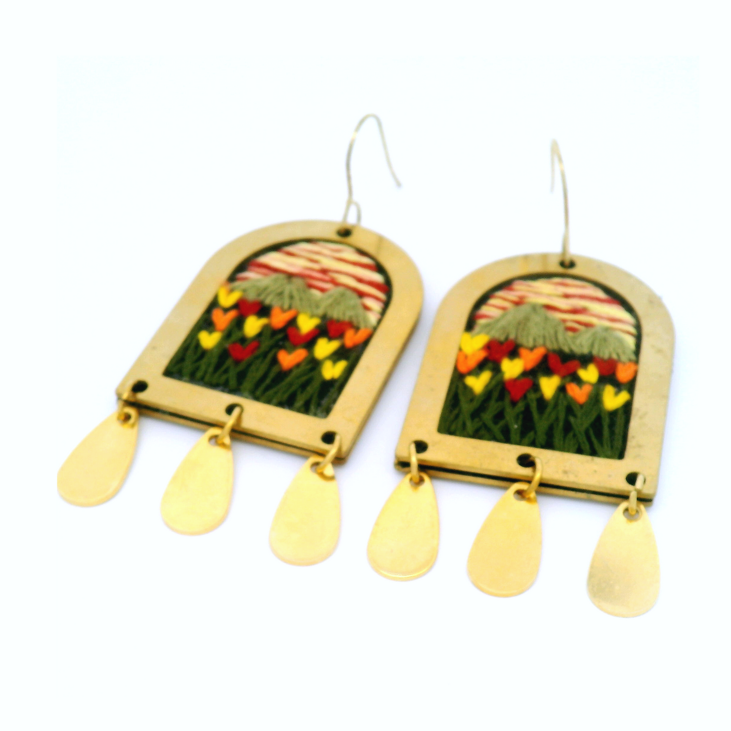 Tulip Meadow Mountain Earrings