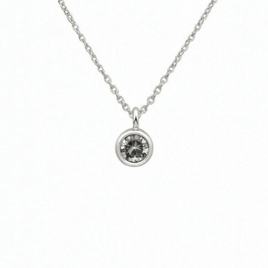 Cubic Zirconia April Birthstone Necklace