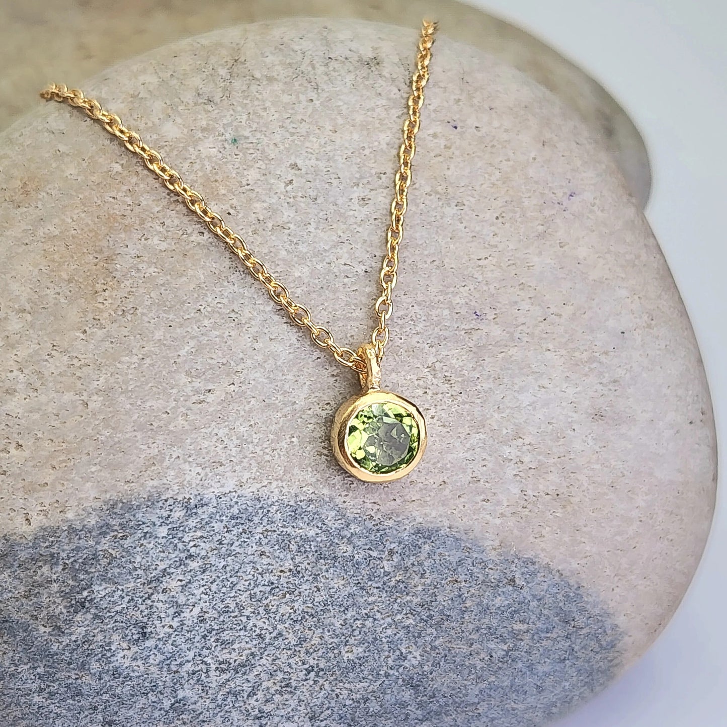 Peridot August Birthstone Necklace
