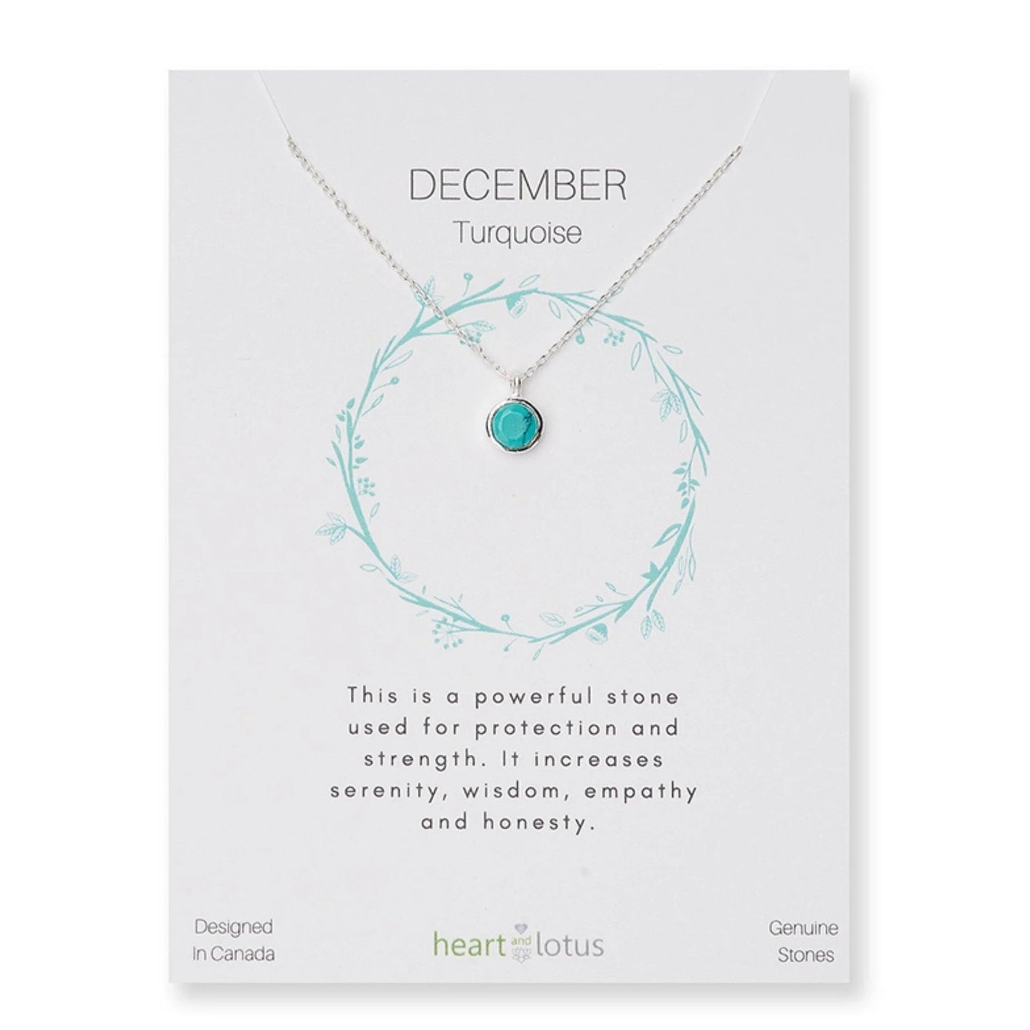 Turquoise December Birthstone Necklace