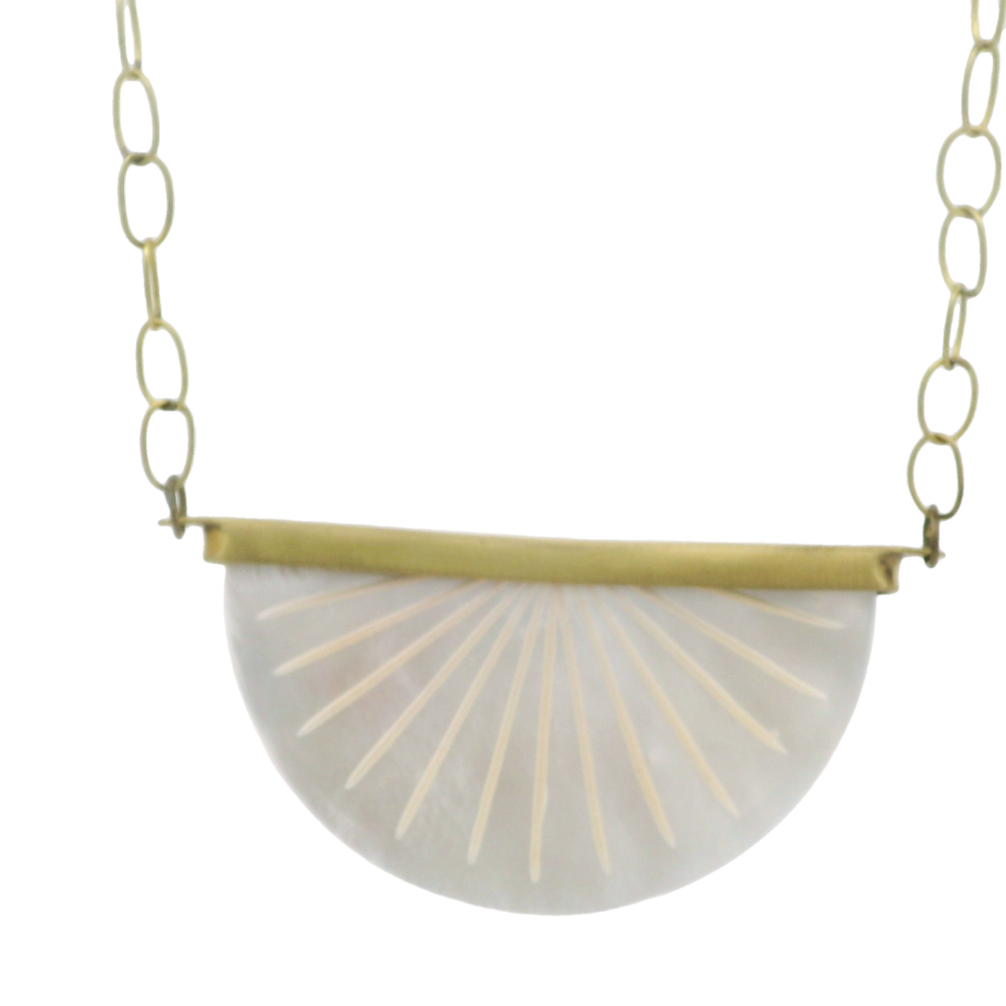 Sunburst Mother of Pearl Necklace