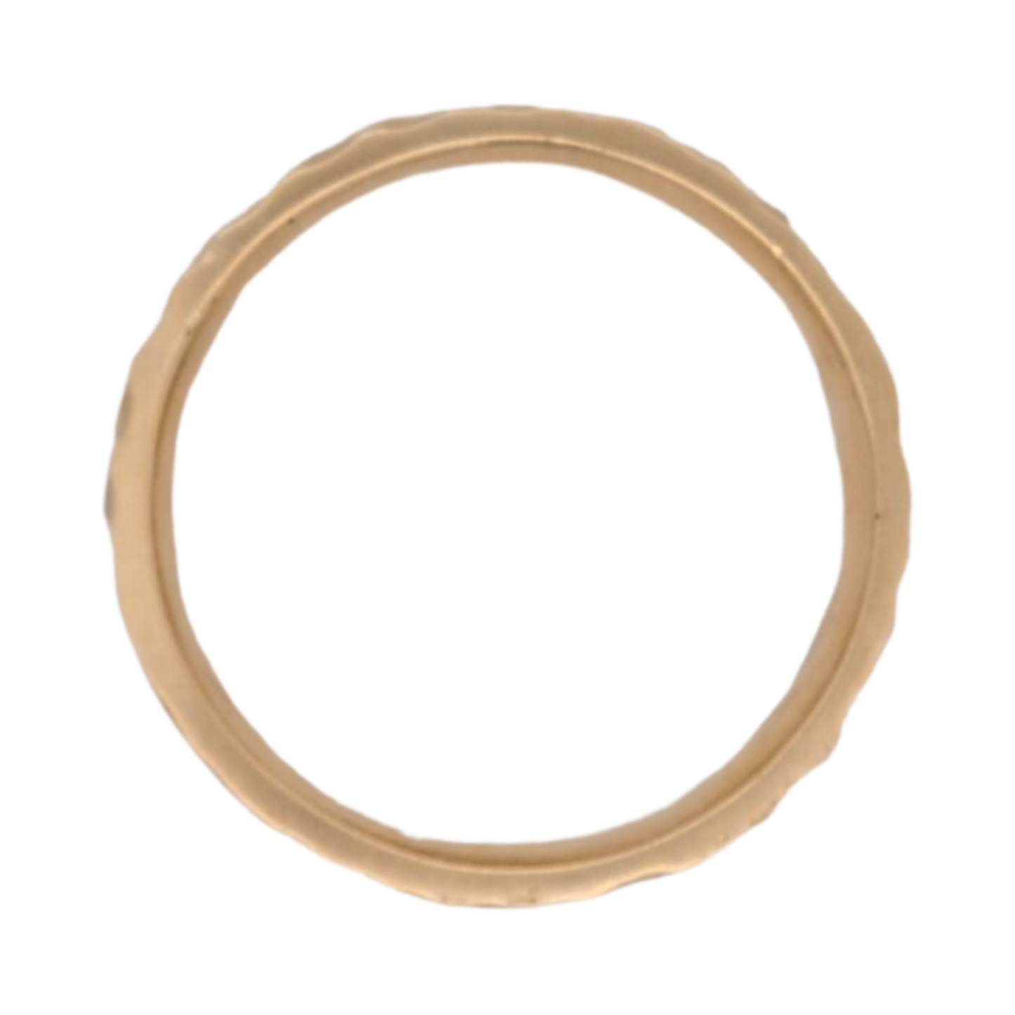 Canyon Band - 10k Yellow 8mm Wide Textured Wedding Band