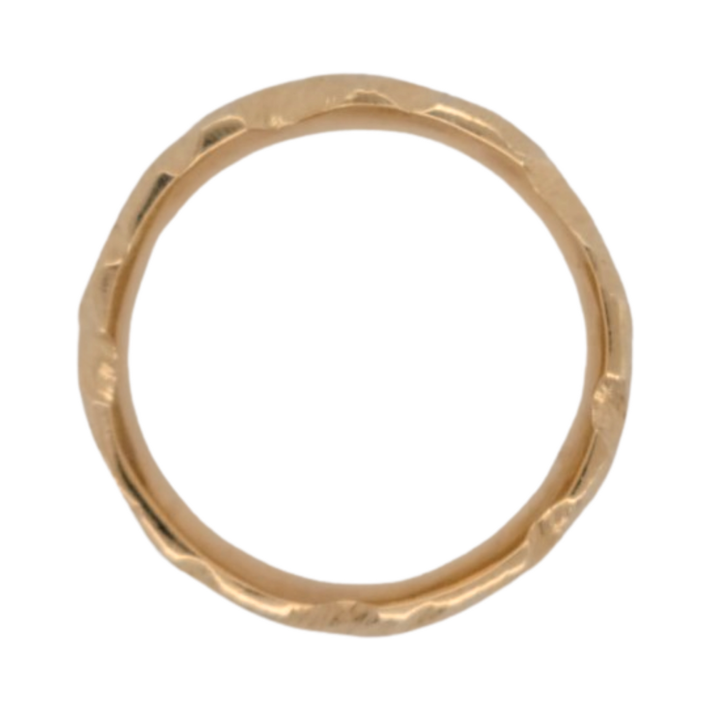 10k Yellow Etched 5mm Wide Wedding Band