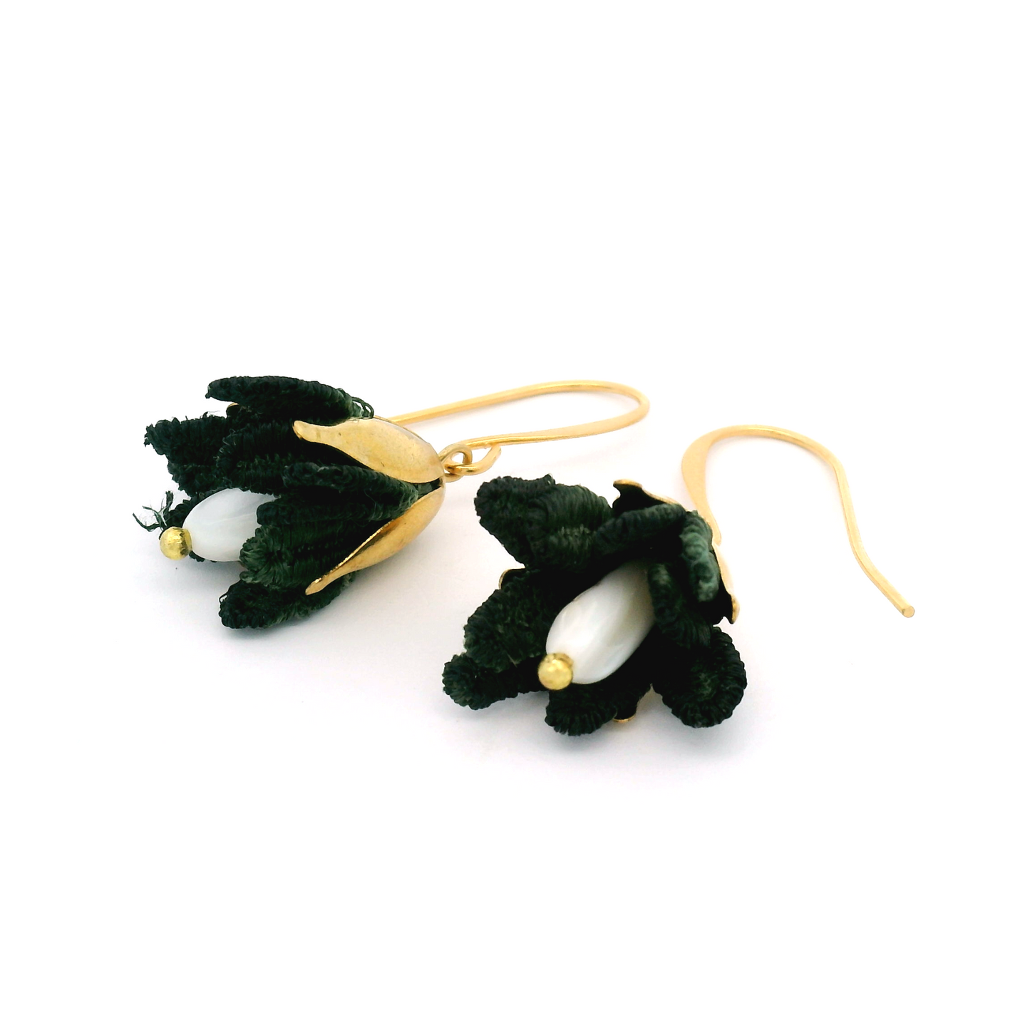 Malli Dark Moss Earrings
