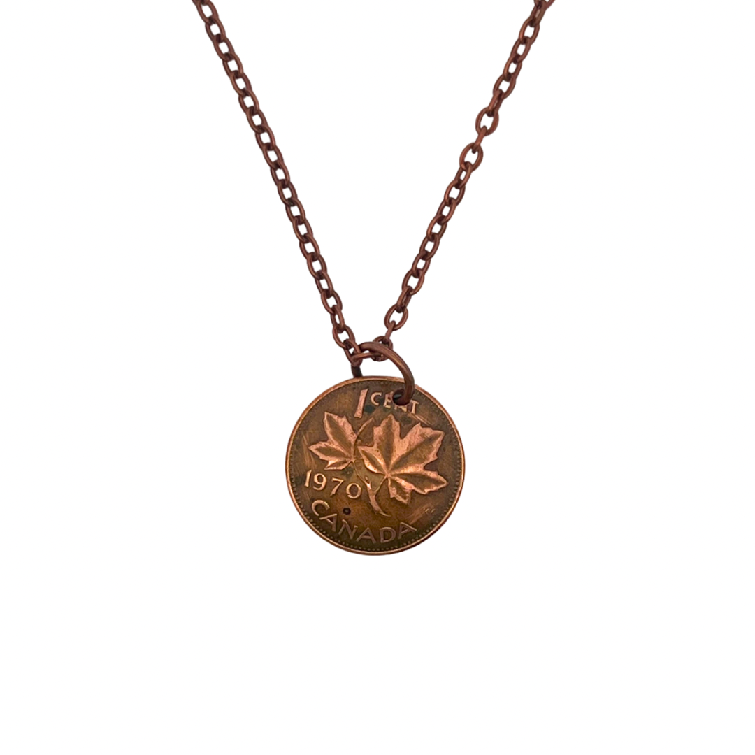 Canadian Penny Coin Necklace