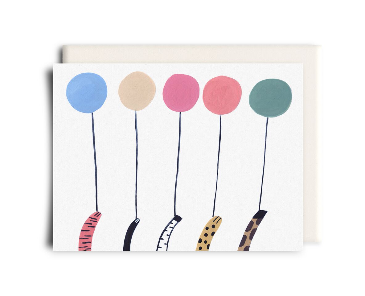 Animal Paws Birthday Card