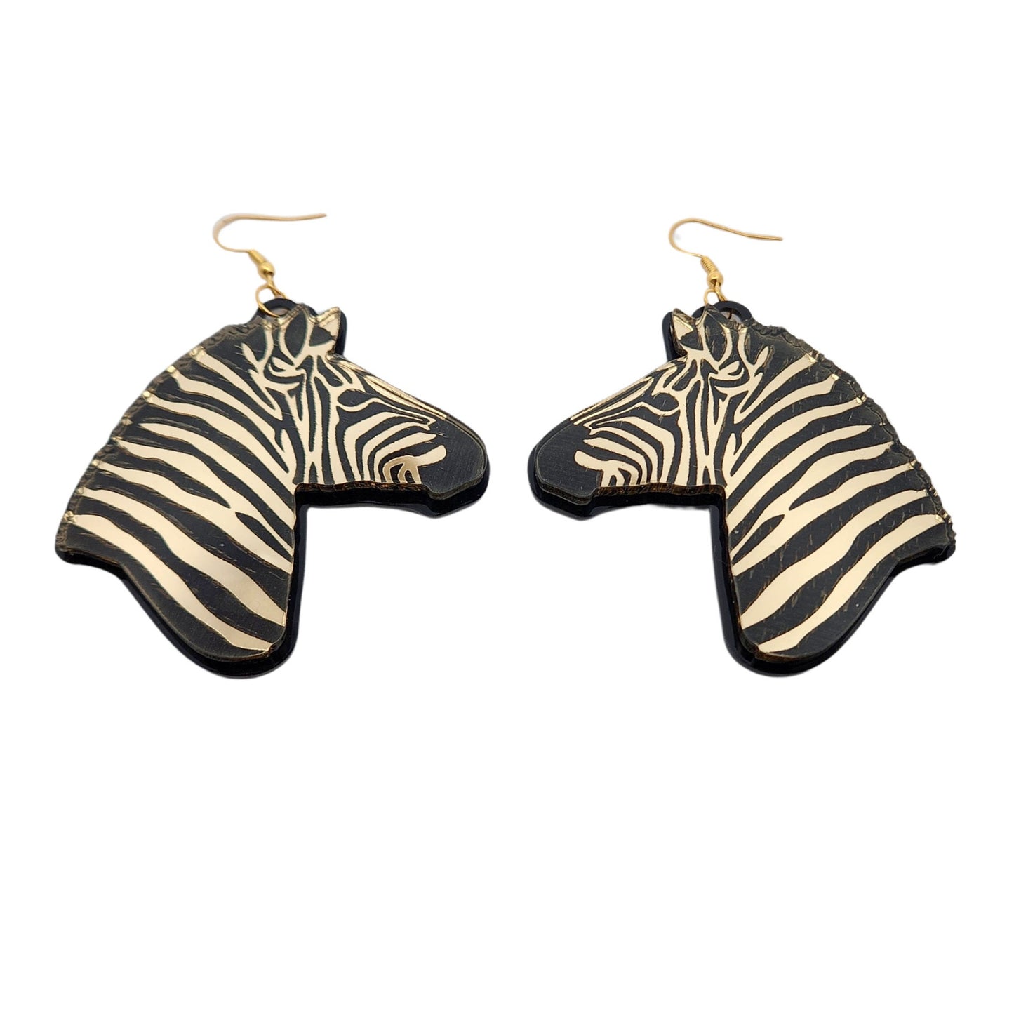 Acrylic Zebra Earrings