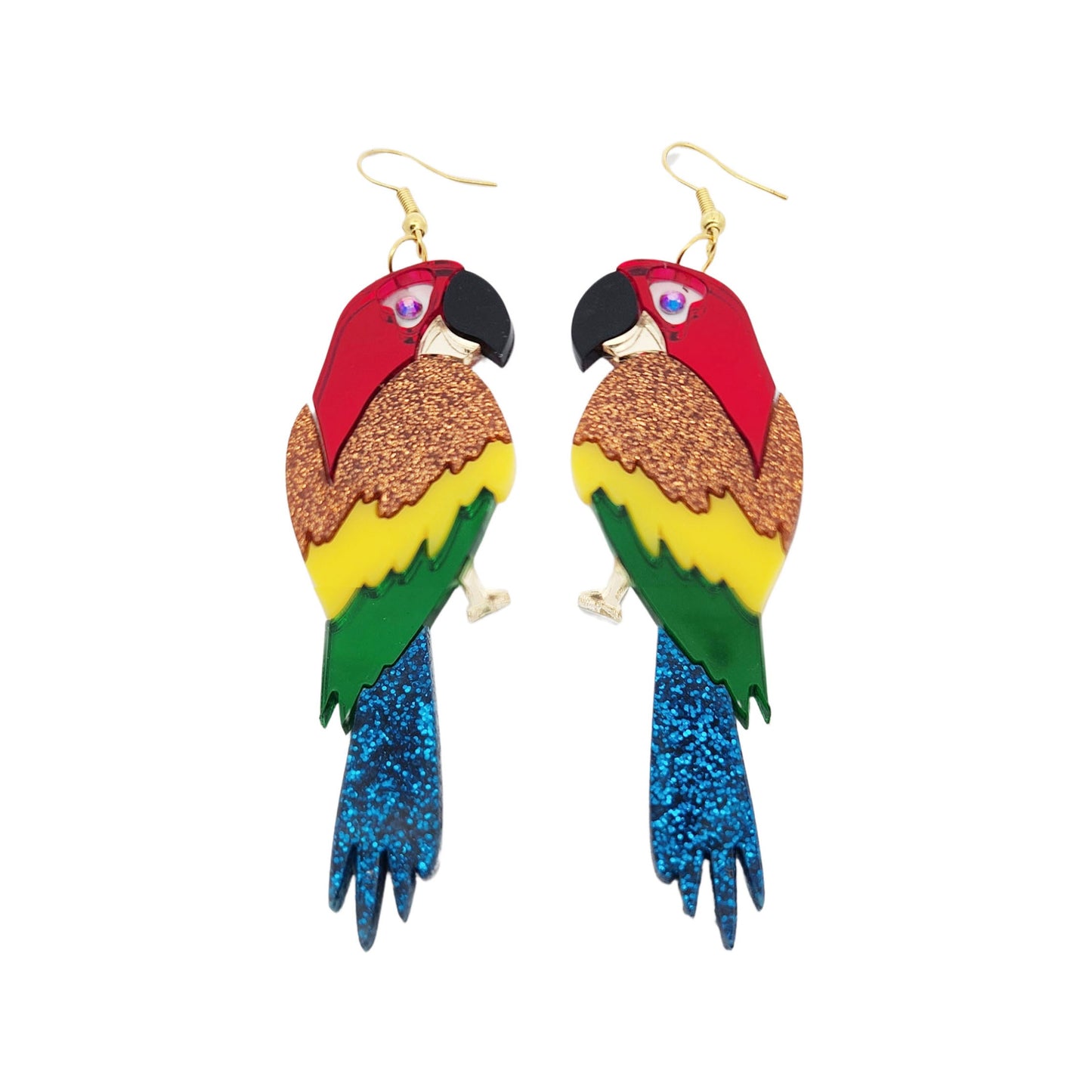 Acrylic Parrot Earrings