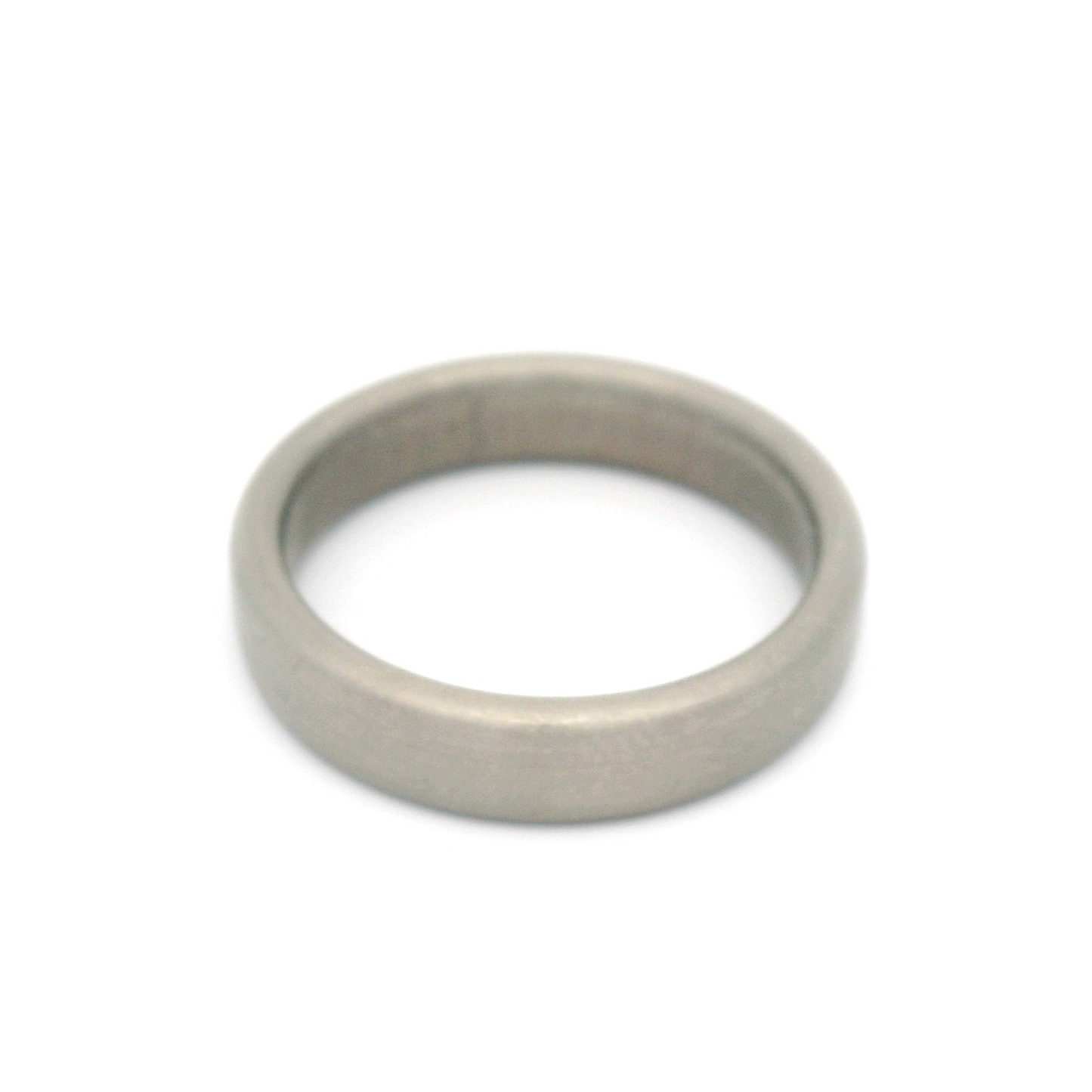 4.5mm Wide Brushed Titanium Band