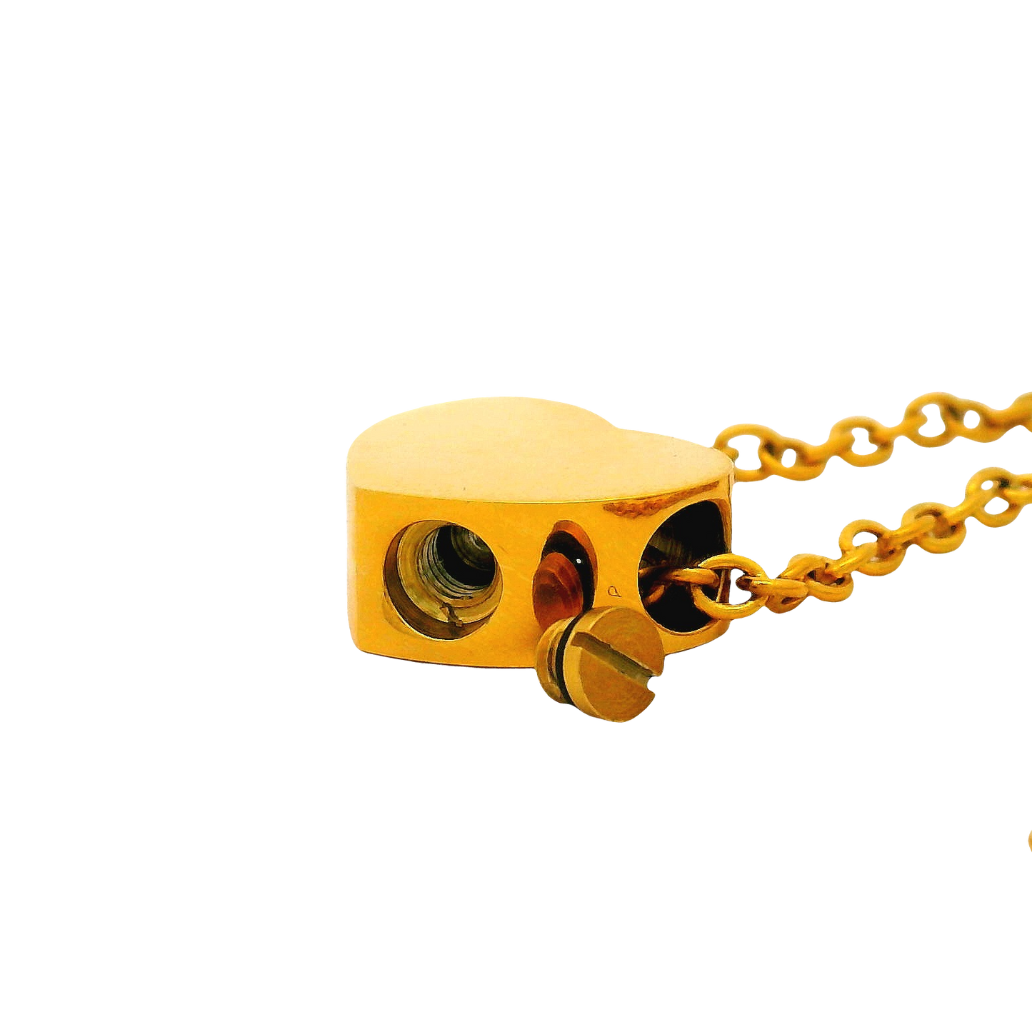Gold Tiny Heart Urn Pendant