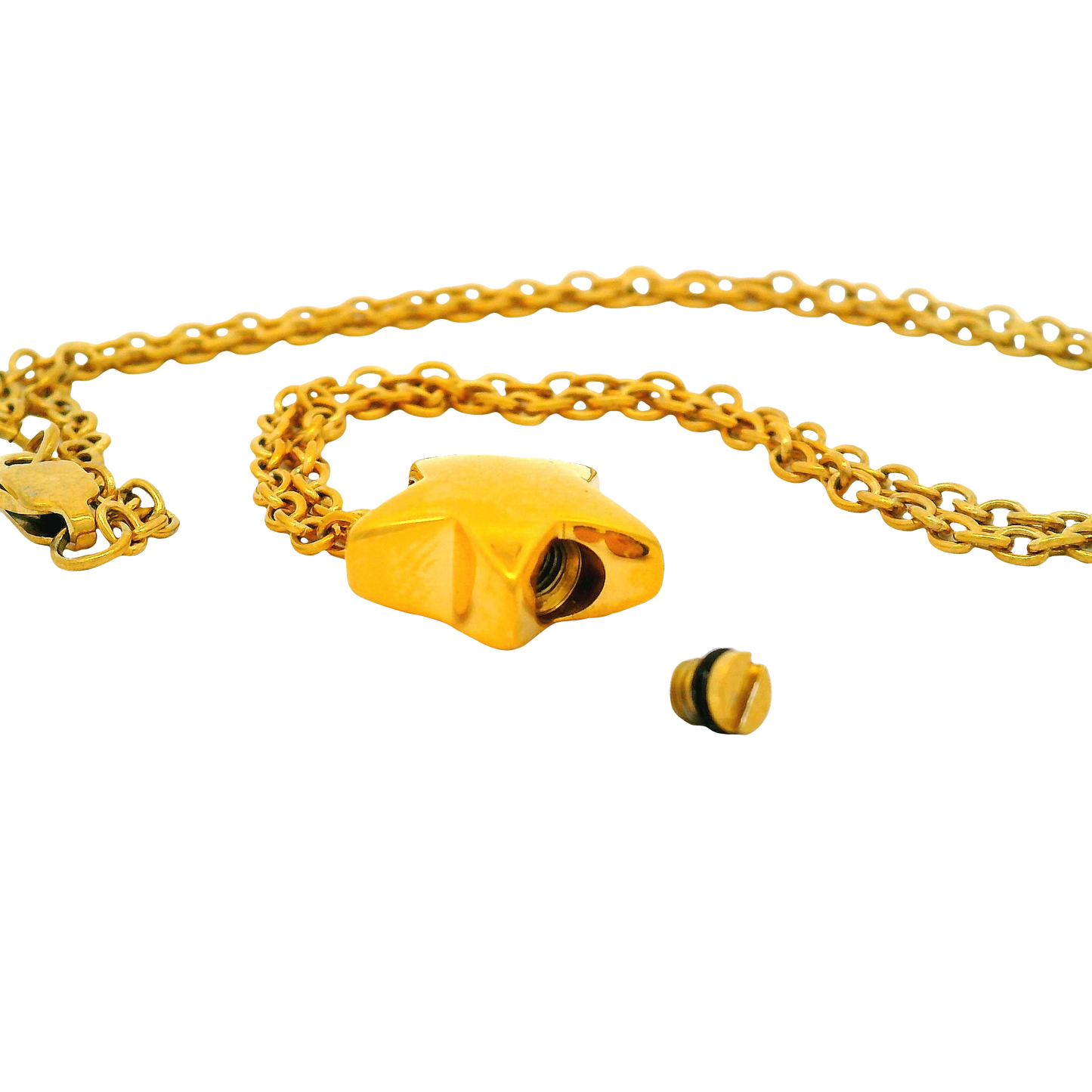 Gold Tiny Star Urn Pendant
