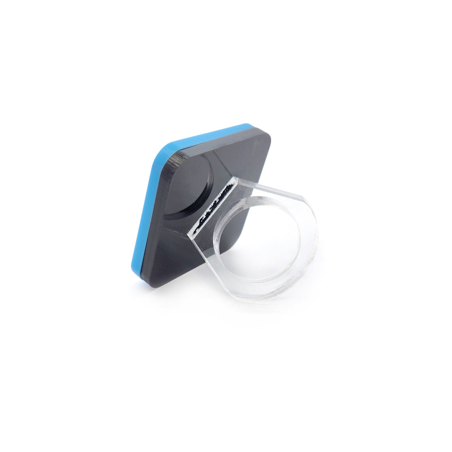 Blue Acrylic Statement Ring