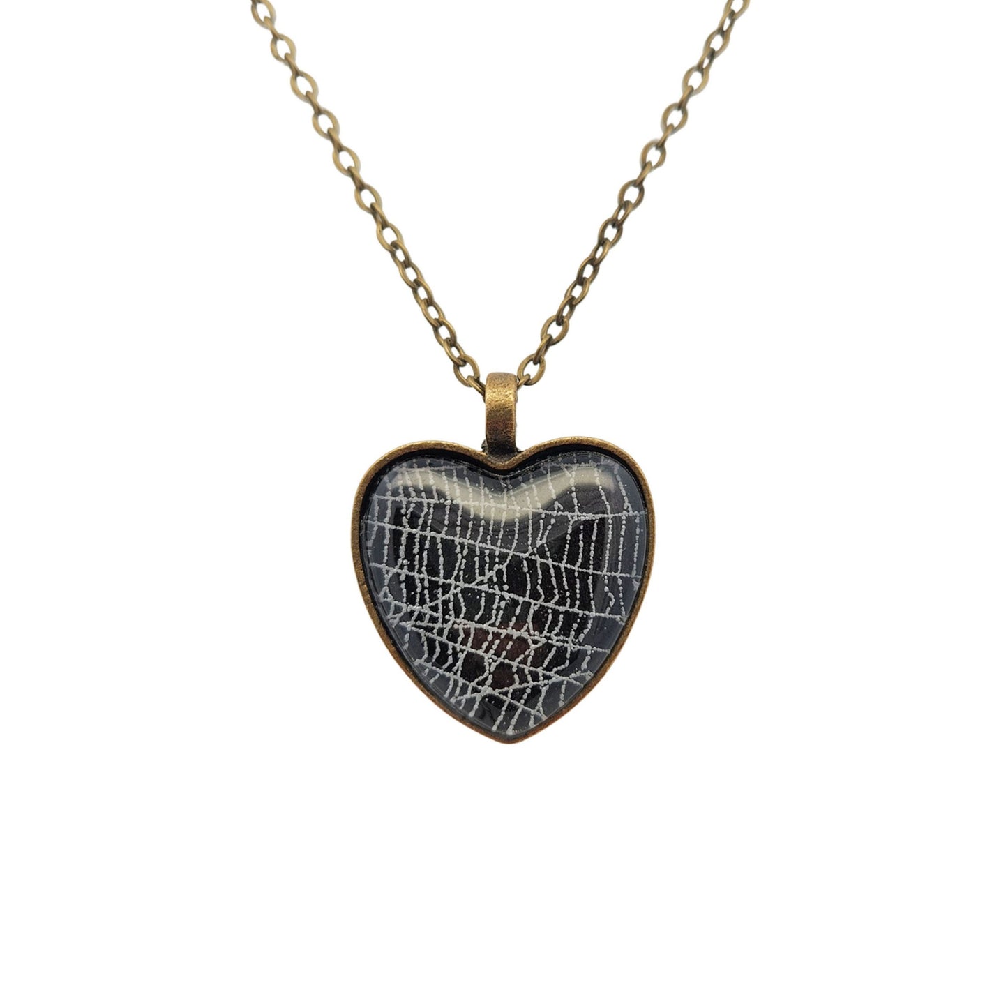 Spiderweb Heart Necklace