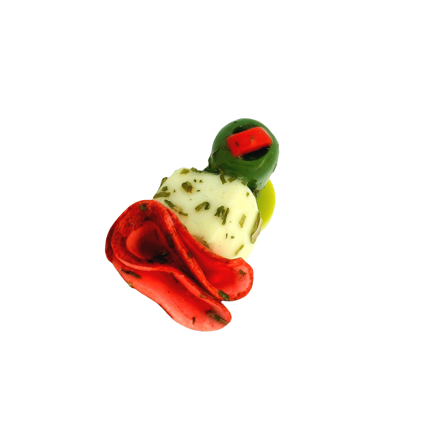 Handmade 3 Piece Green Olive Antipasto Pin