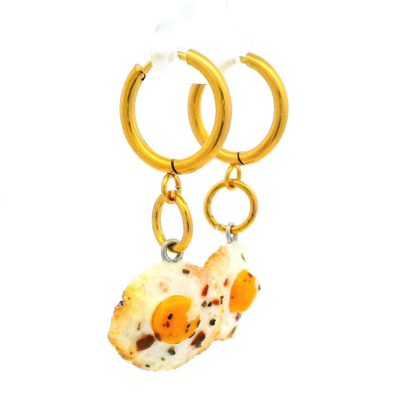 Handmade Fried Egg Earrings