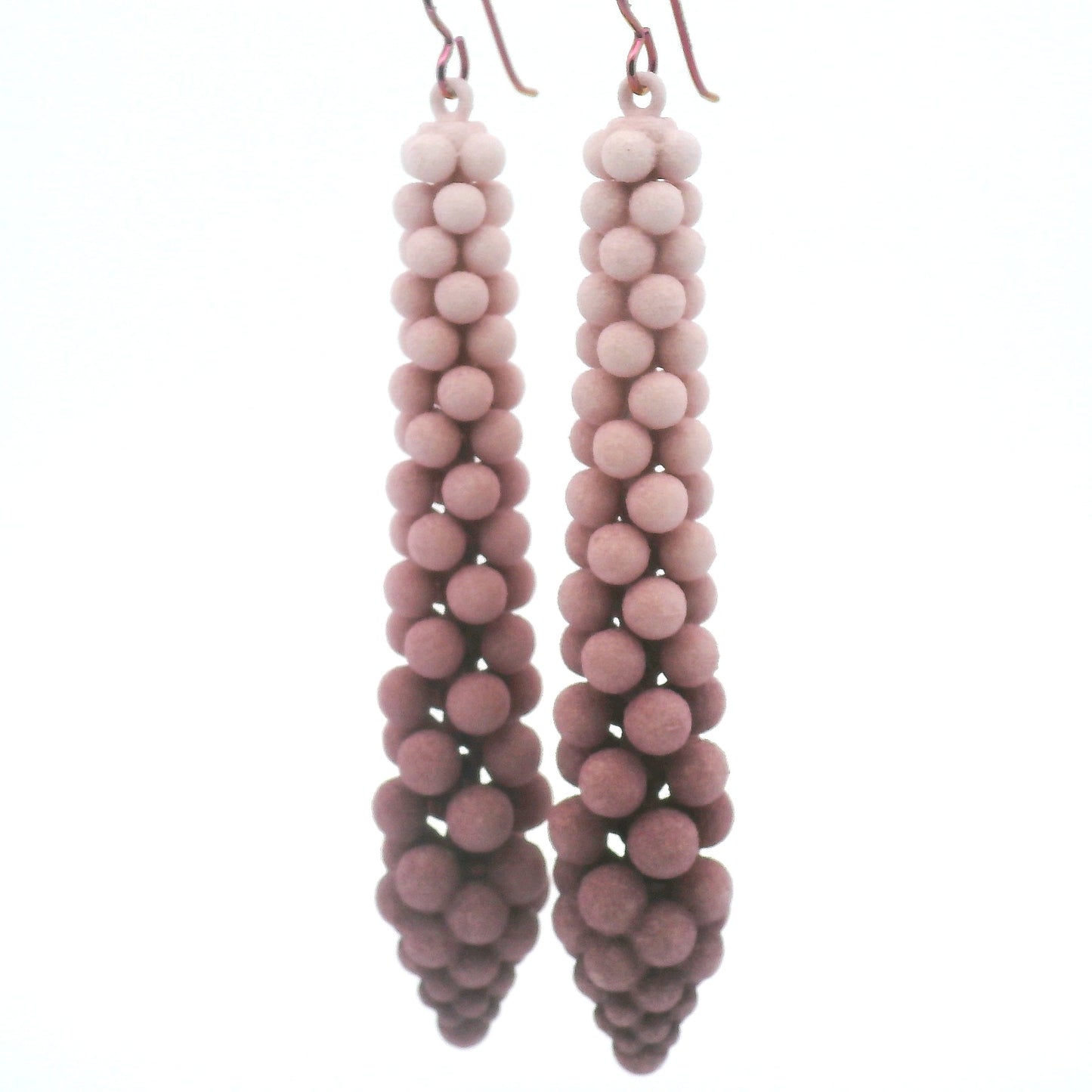 Medium Mauve Bubble Earrings