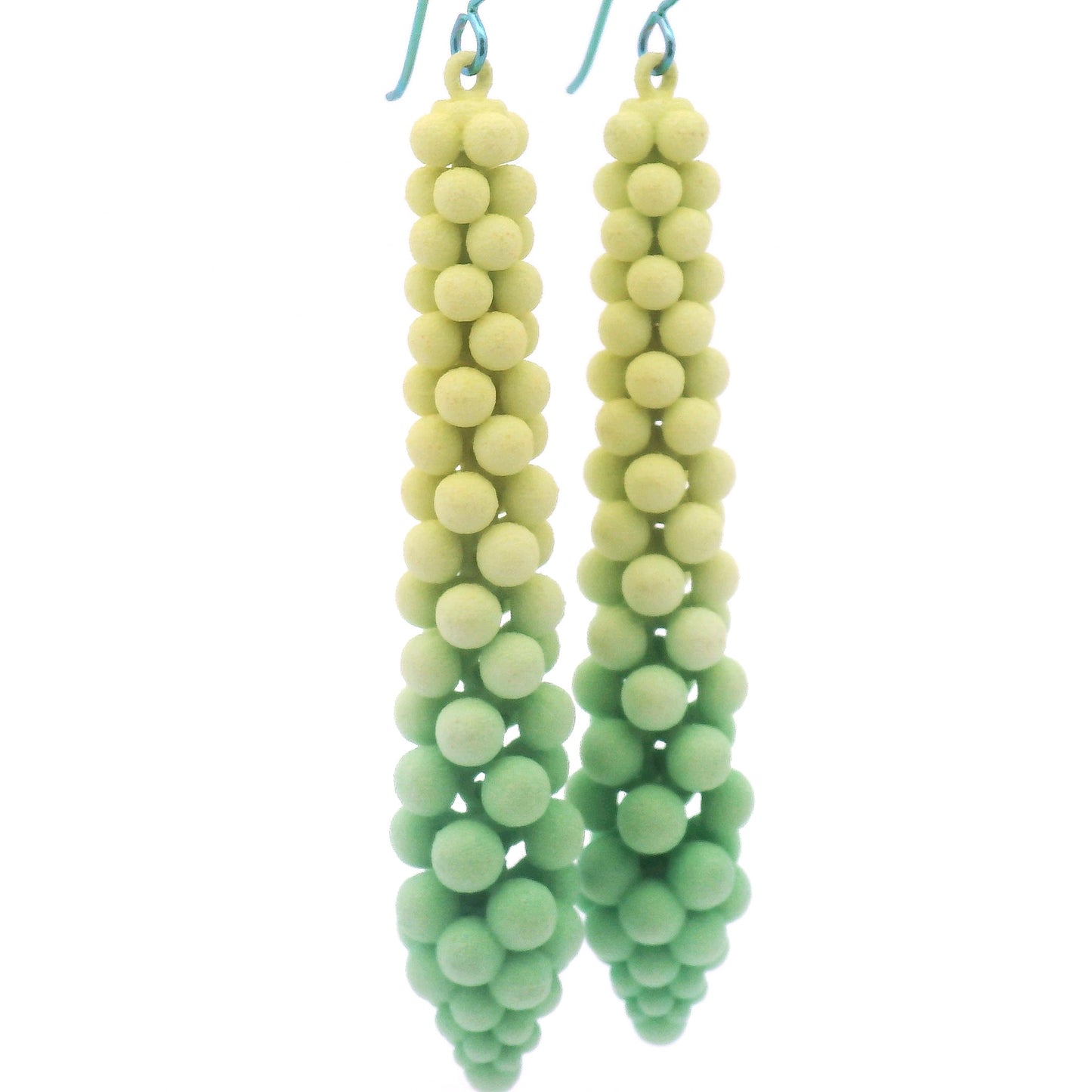 Medium Green Bubble Earrings