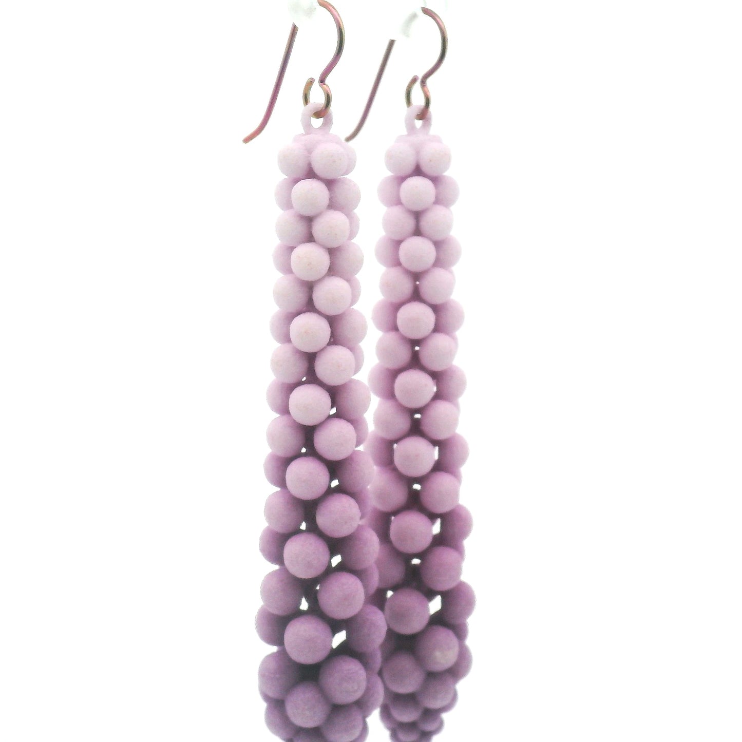 Medium Lavender Bubble Earrings