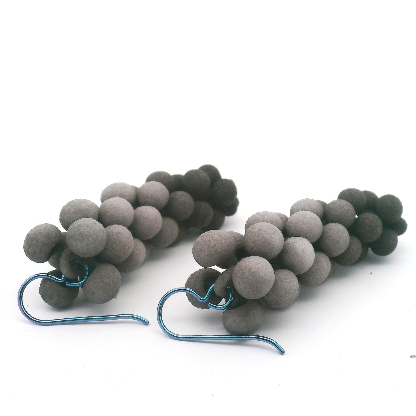 Small Charcoal Bubble Earrings