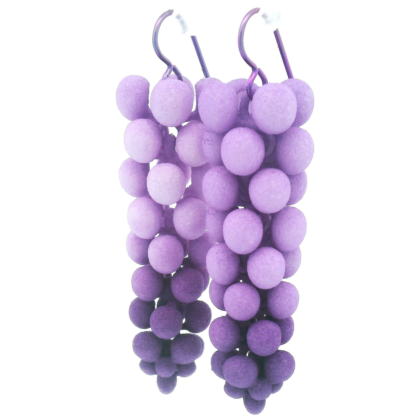 Small Purple Bubble Earrings