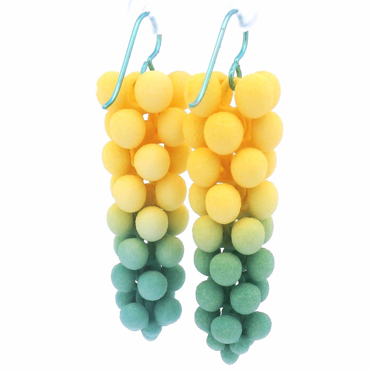 Small Yellow Sage Bubble Earrings
