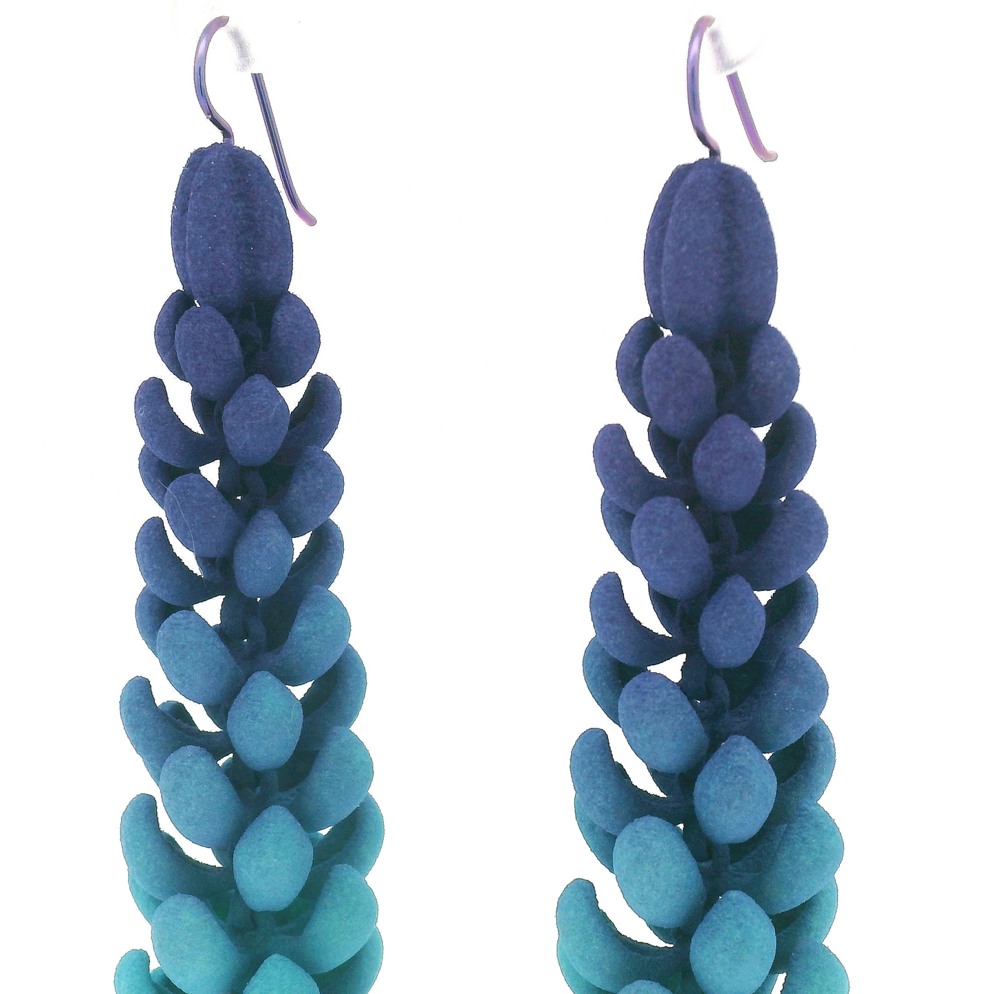 Blue Petal Earrings