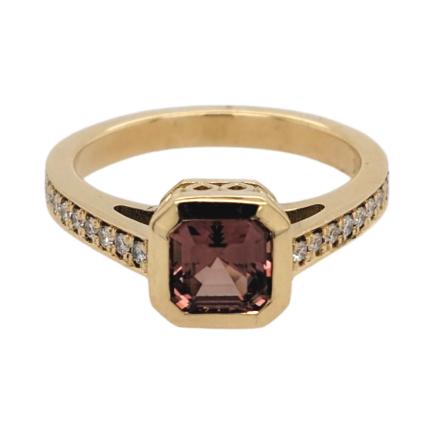 Orange Sapphire Ring