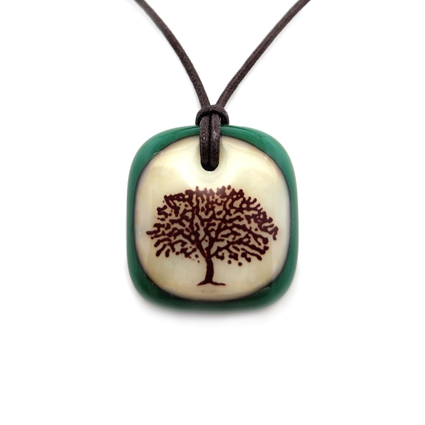 Glass Apple Tree Pendant