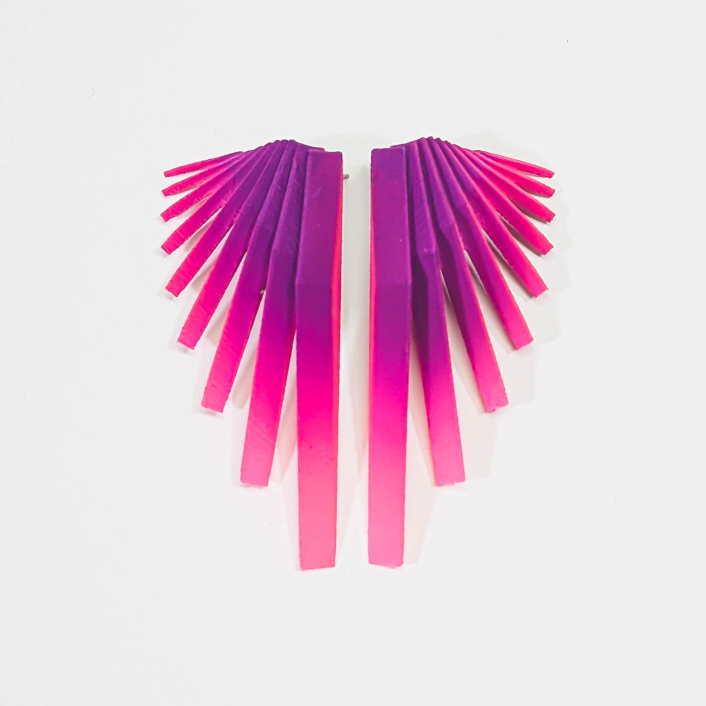 Purple and Pink Paracore Earrings