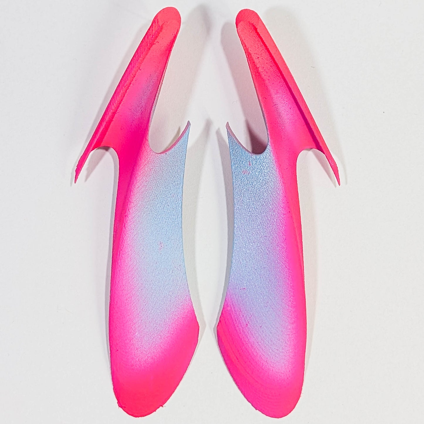 Blue and Pink Paraslip Earrings