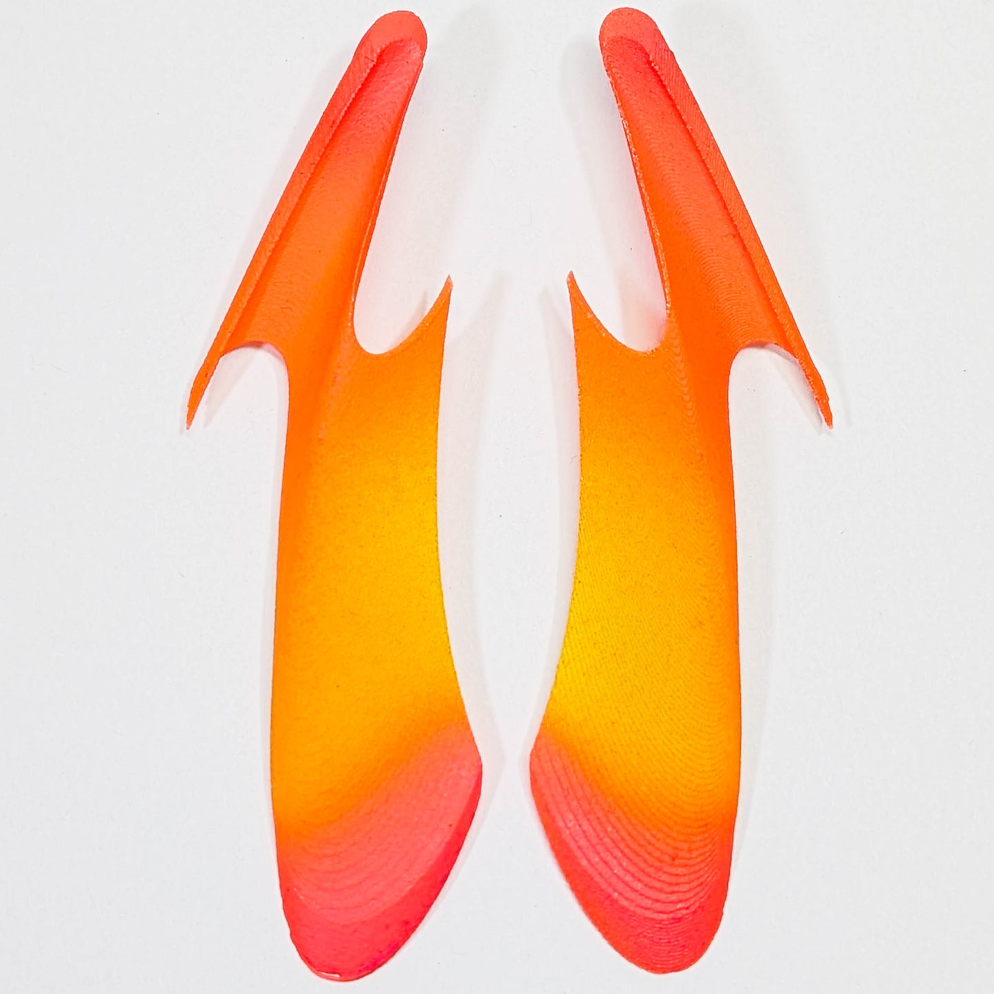 Yellow and Orange Paraslip Earrings