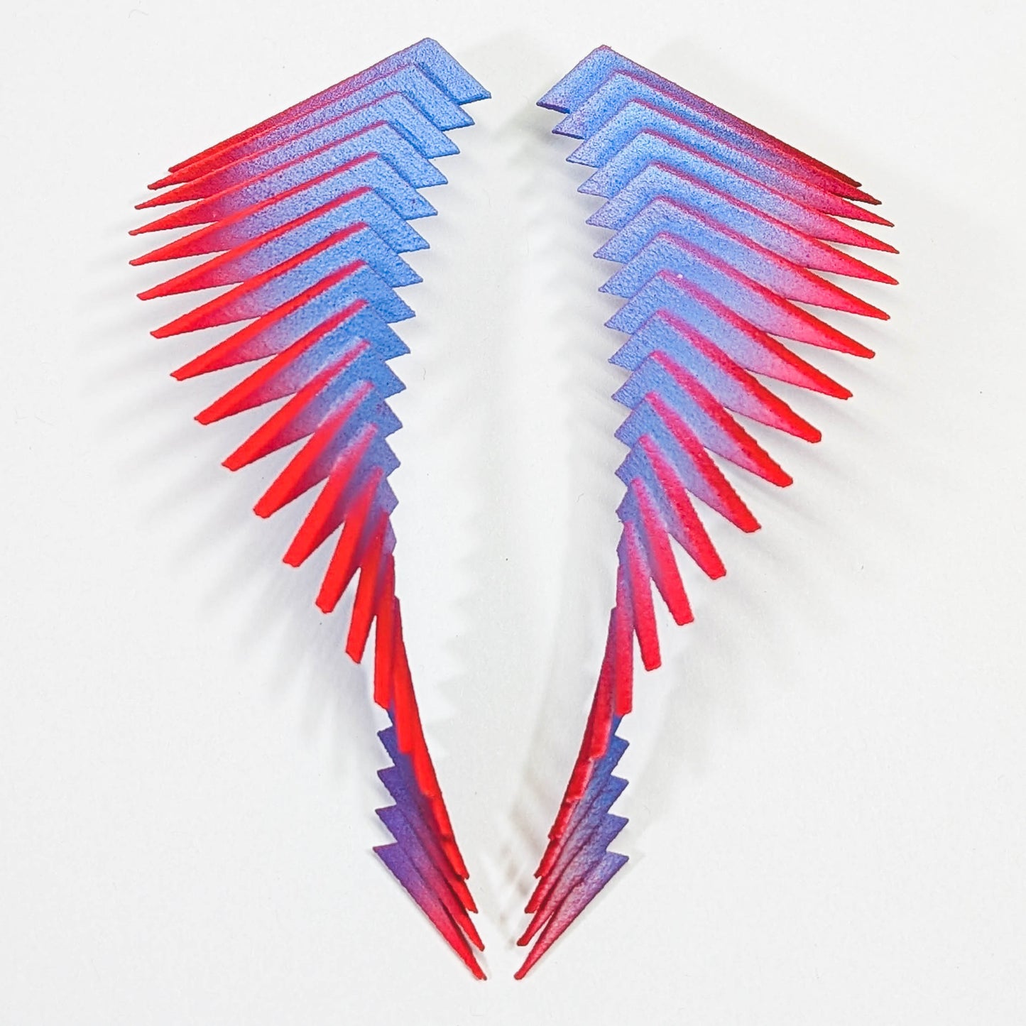 Blue and Red Parazeph Earrings