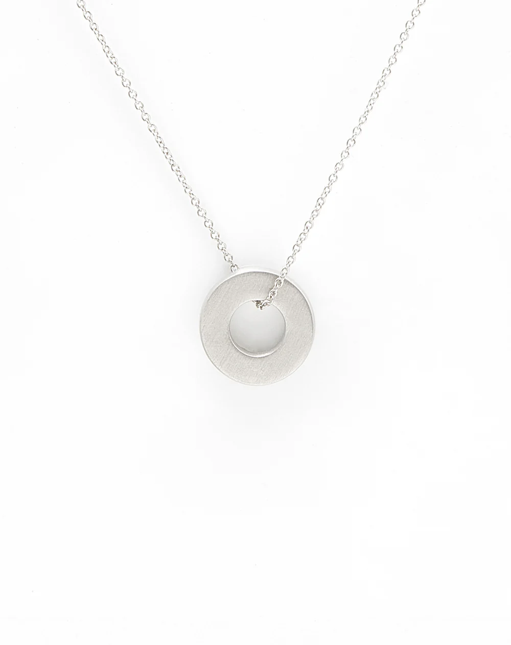 Silver Ring Inlay Pendant