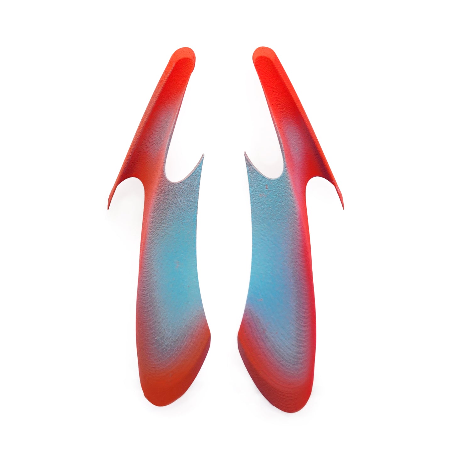 Red & Teal Paraslip Earrings