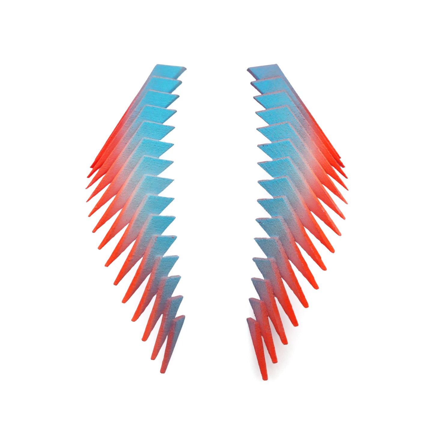 Blue & Orange Parabora Earrings
