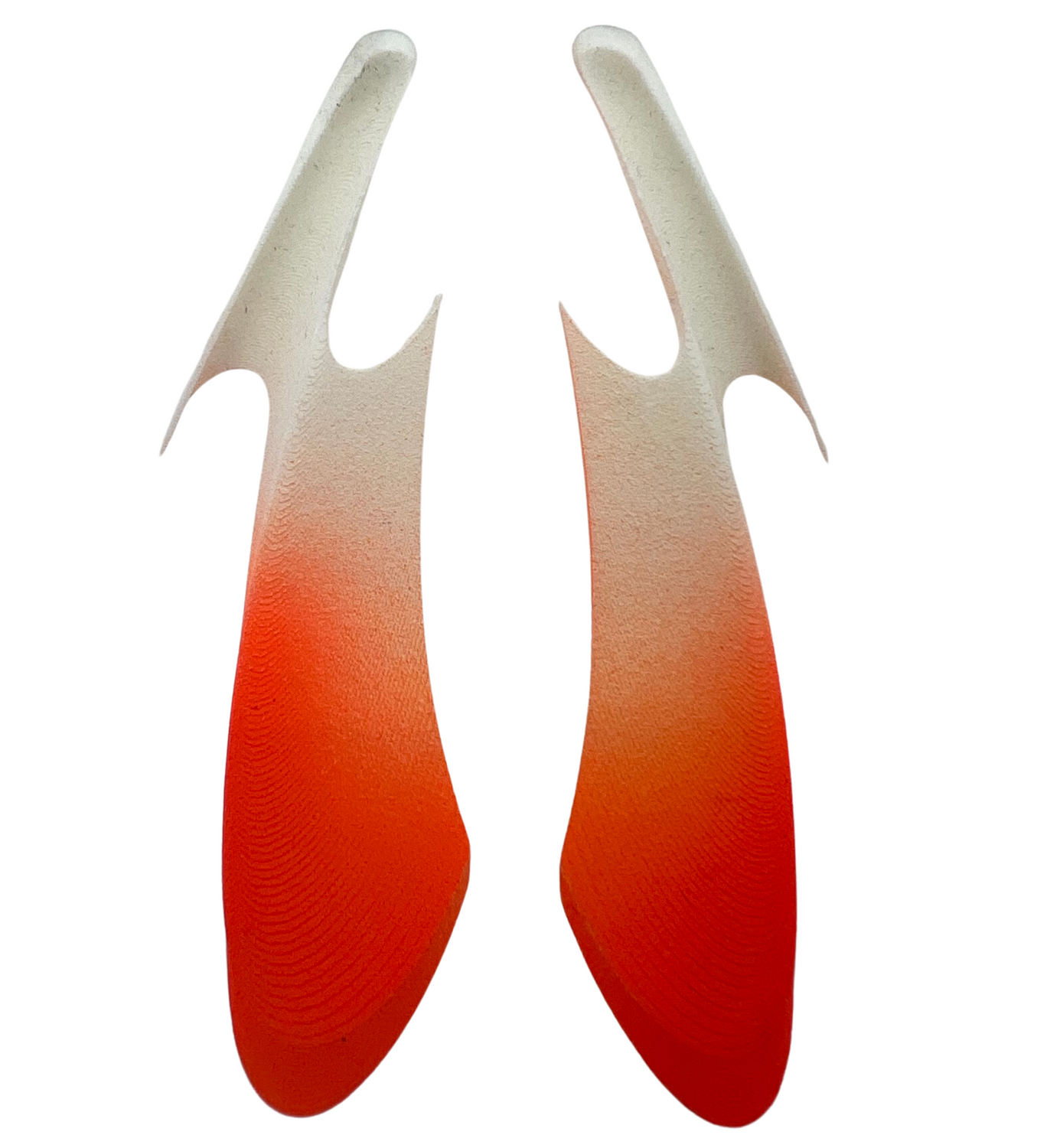 White & Orange Parametric Earrings