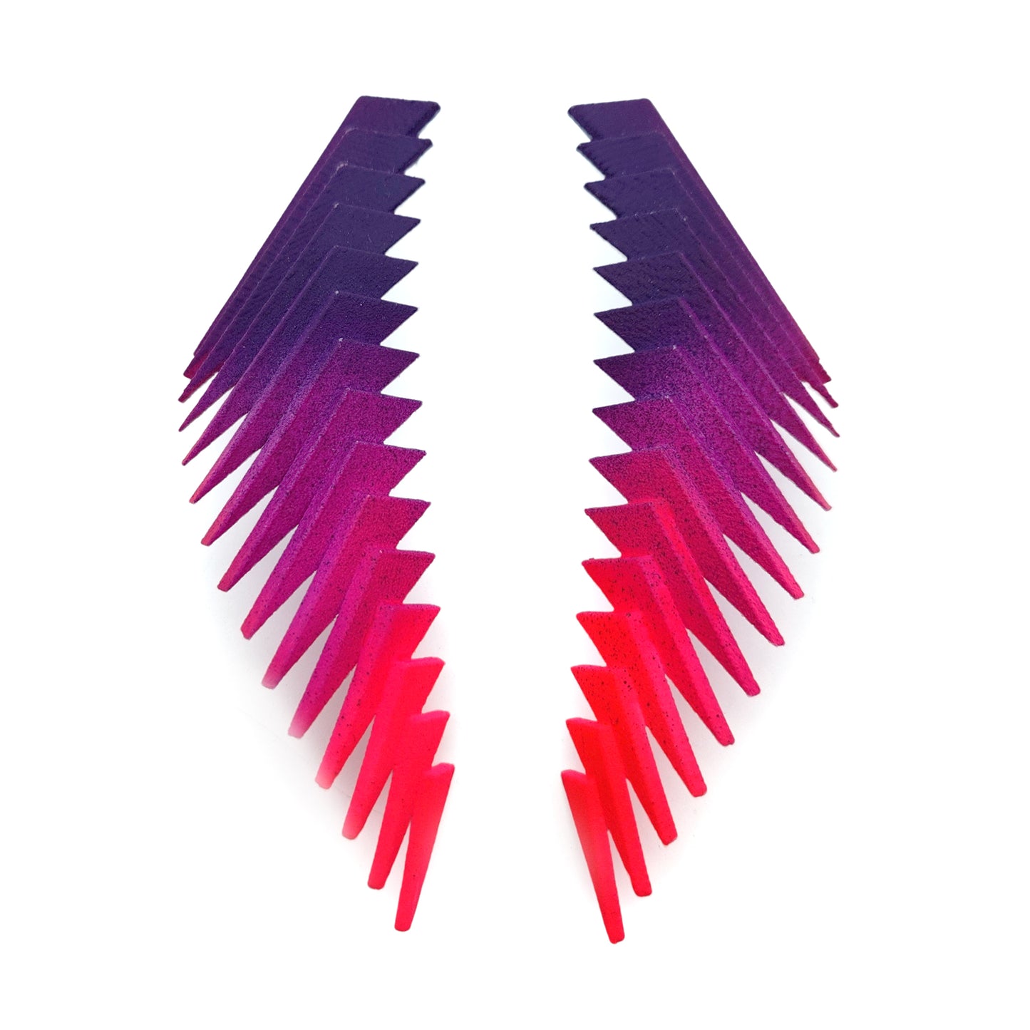 Purple & Red Parabora Earrings