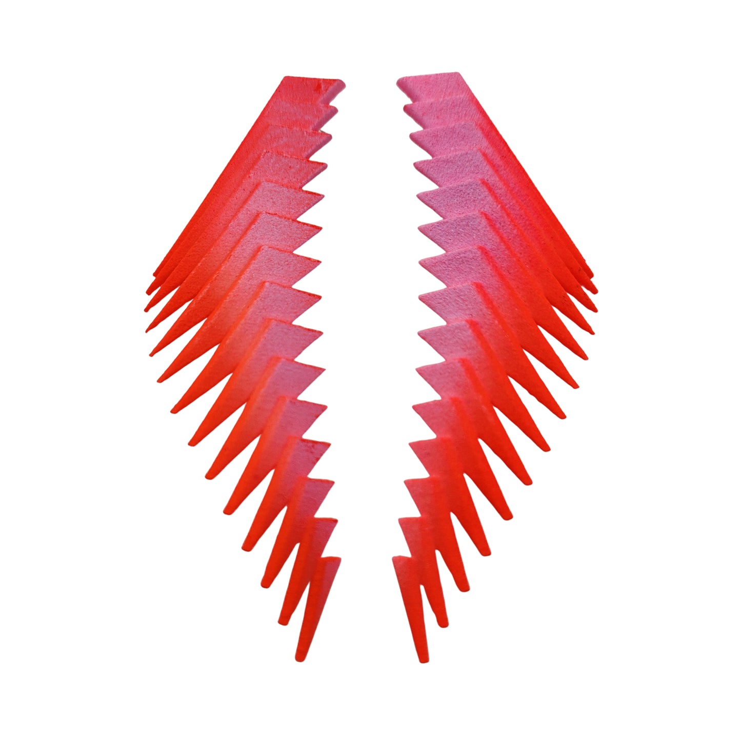 Pink & Red Parabora Earrings
