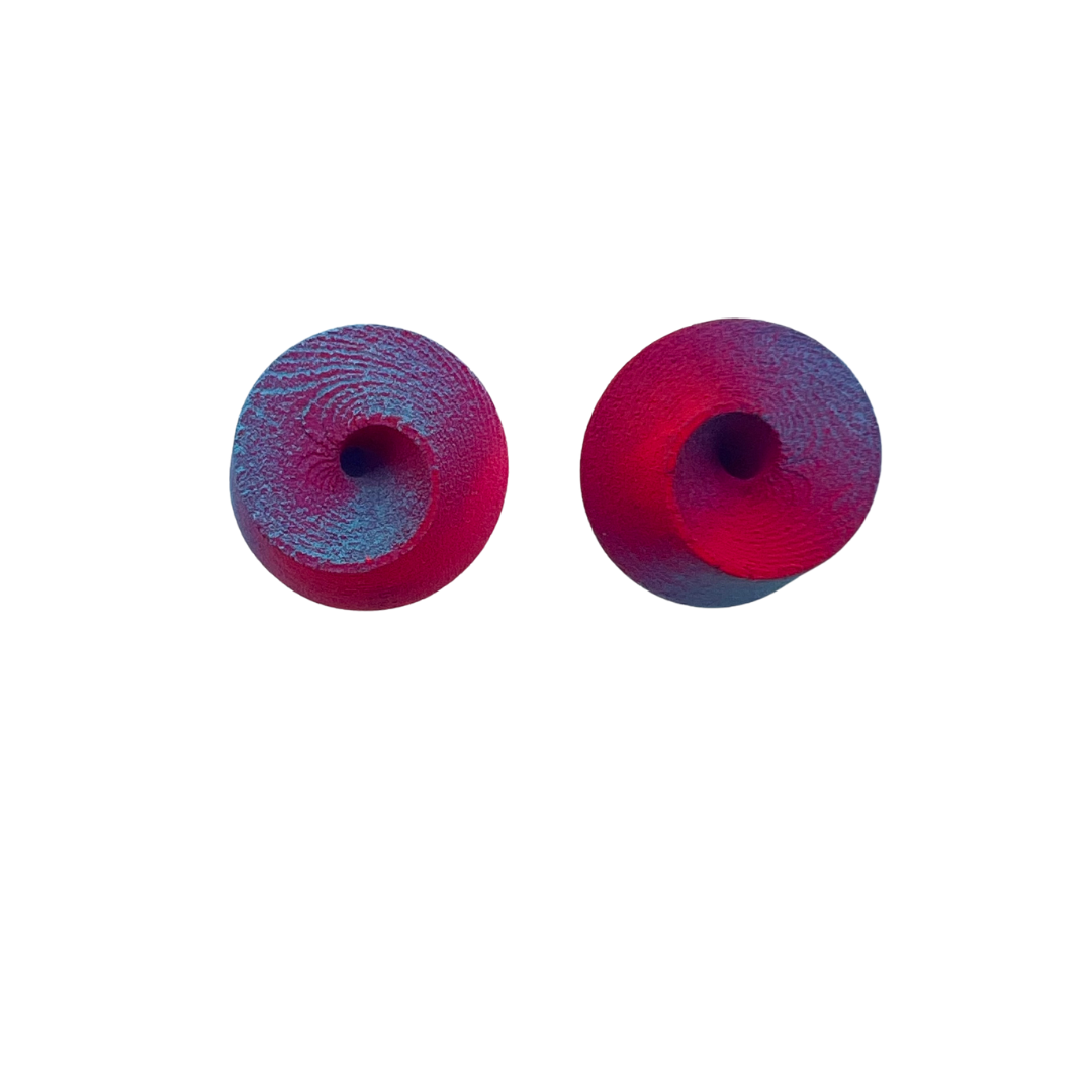 Pink & Blue Hypersphere Stud Earrings