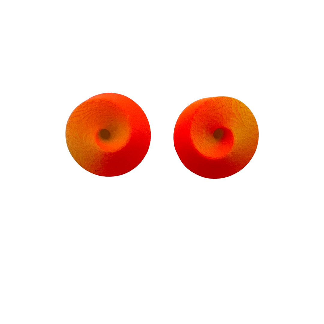 Orange & Yellow Hypersphere Stud Earrings
