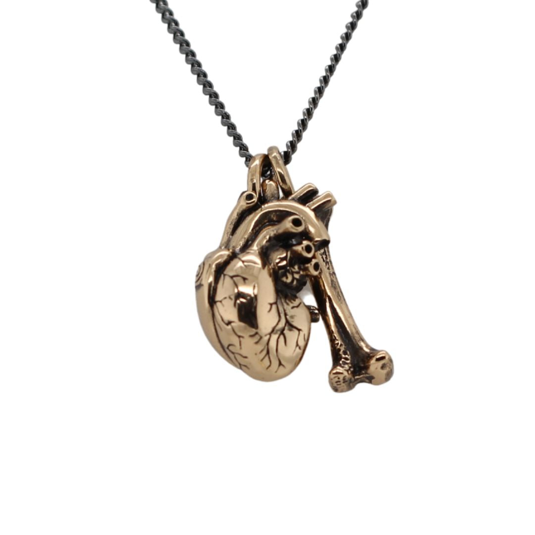 Anatomical Heart Bone Necklace
