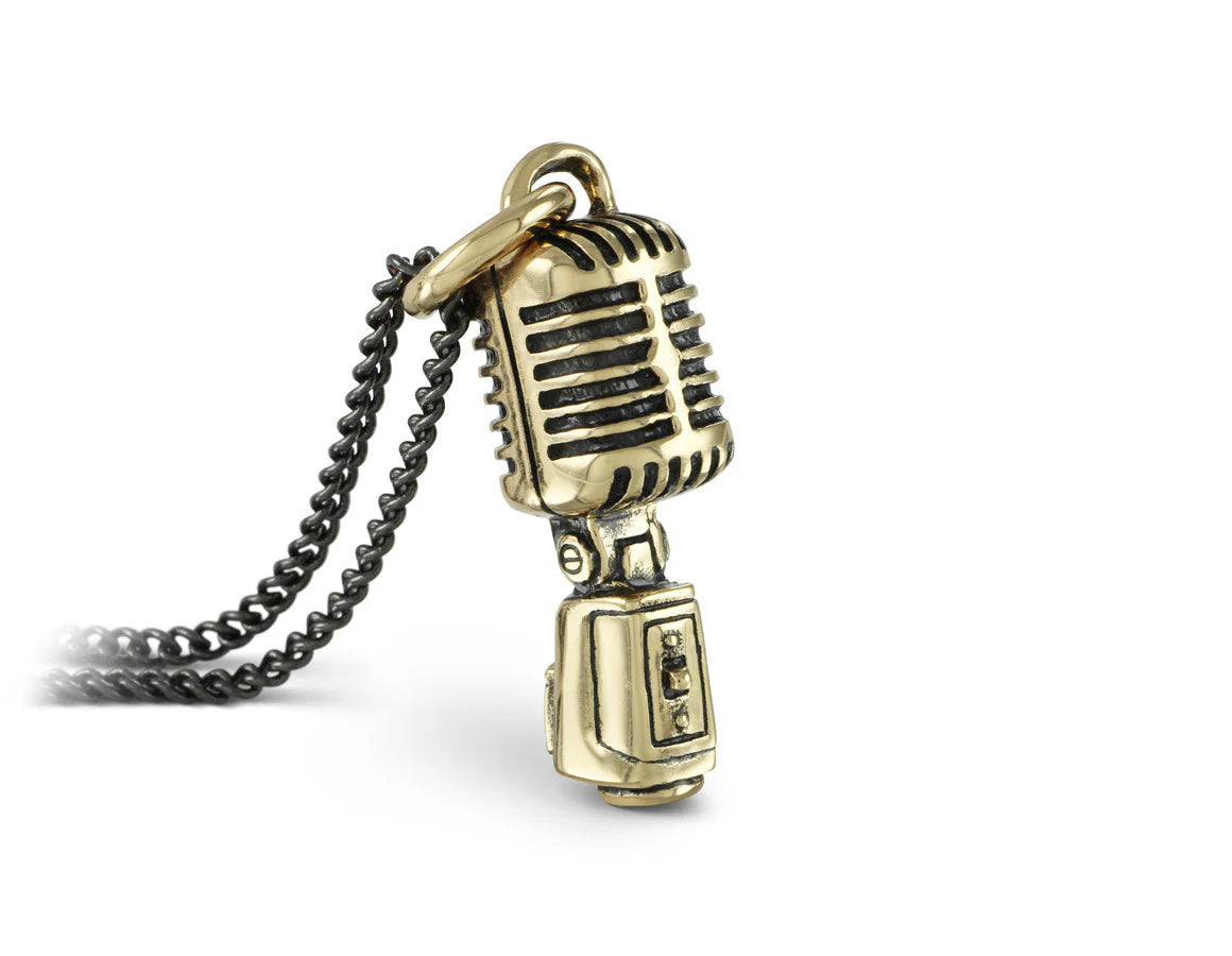 Bronze Microphone Pendant