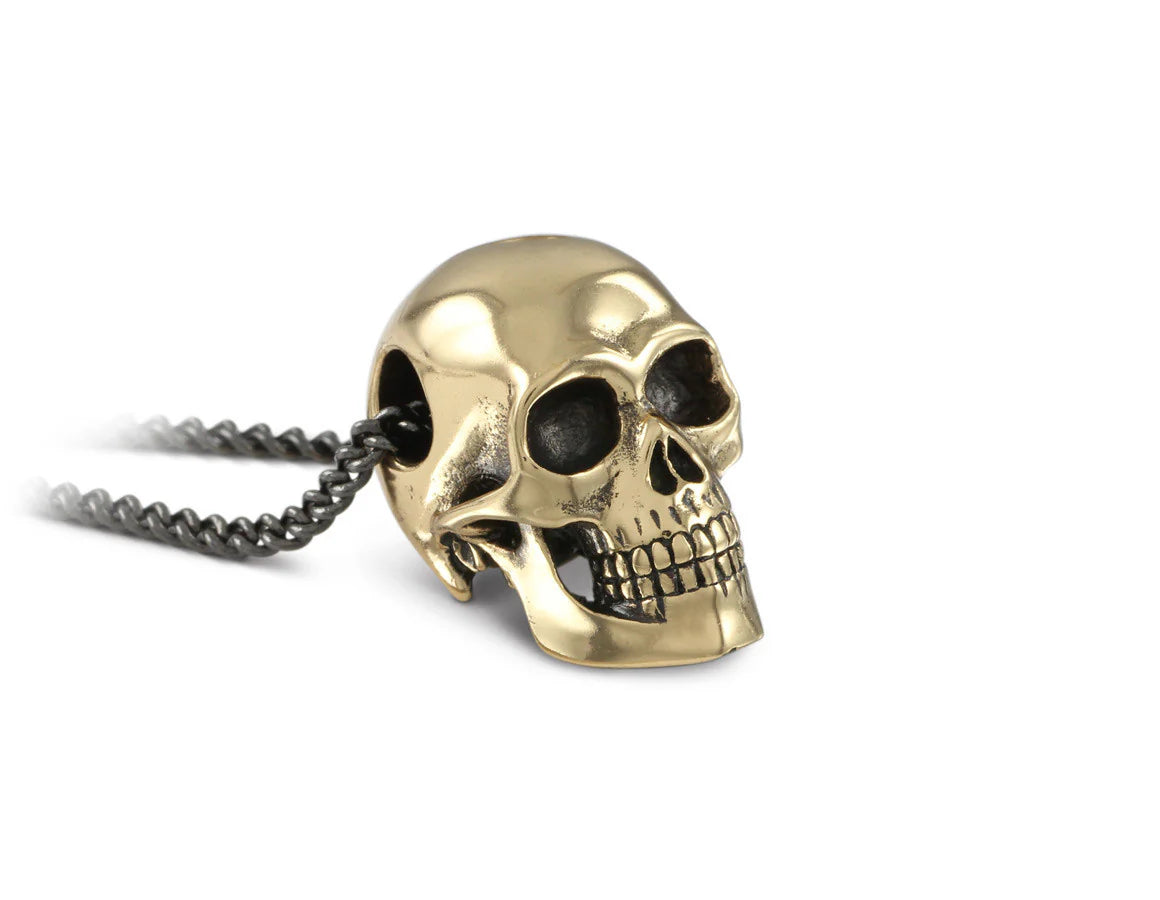 Bronze Skull Necklace