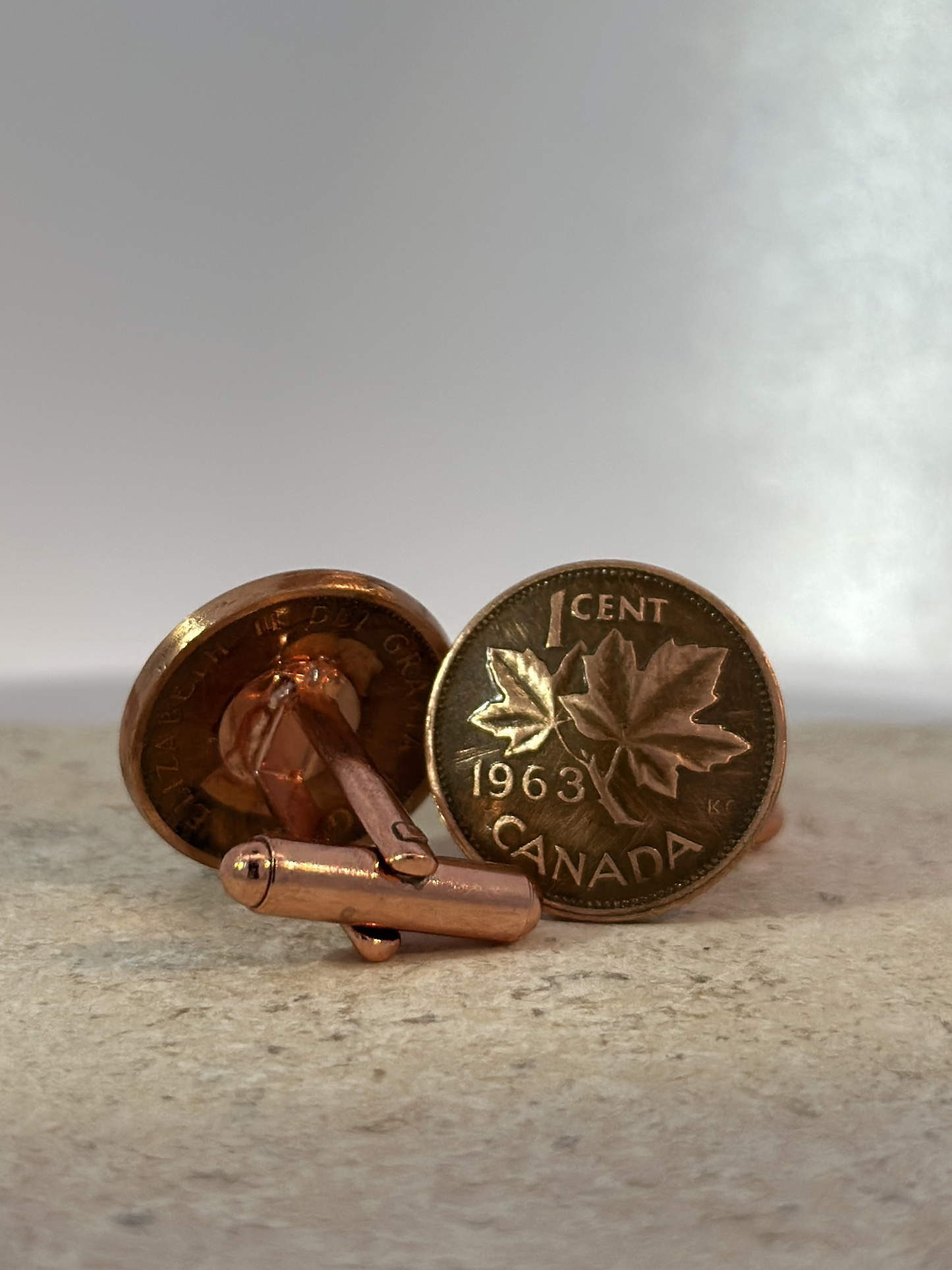 Canadian Penny Coin Cufflinks