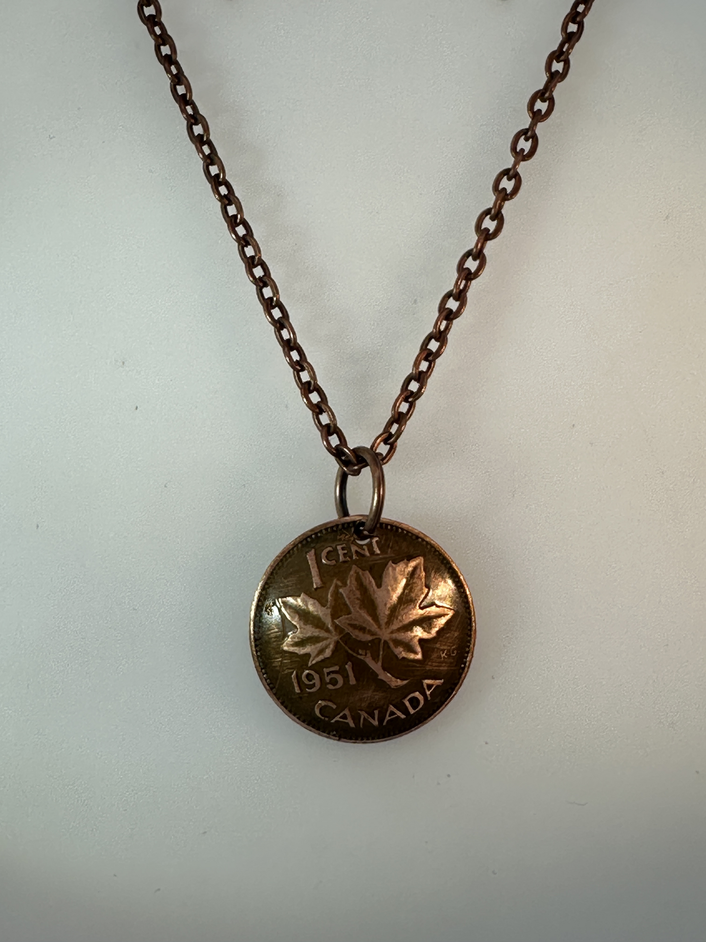 Canadian Penny Coin Necklace