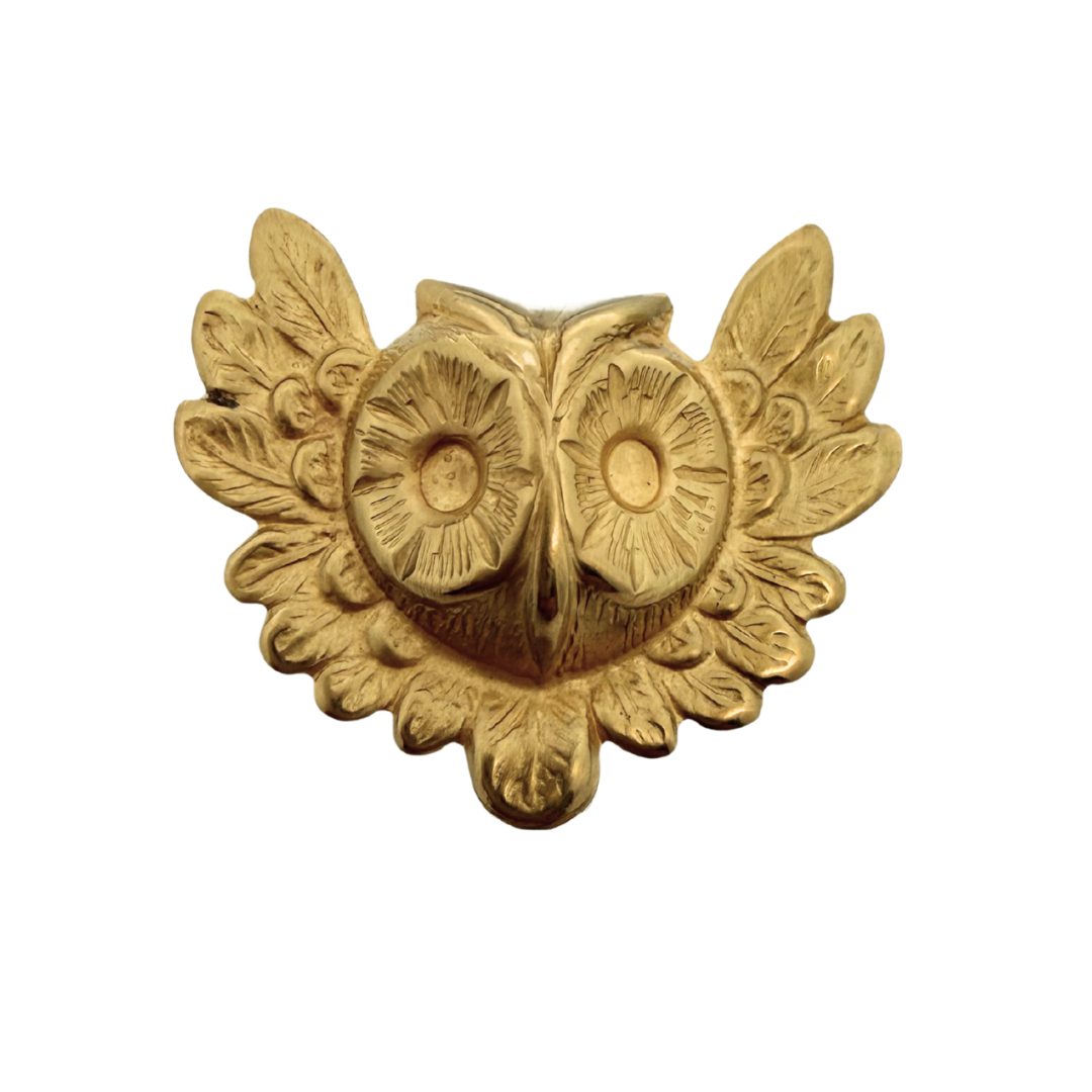 Brass Owl Pin
